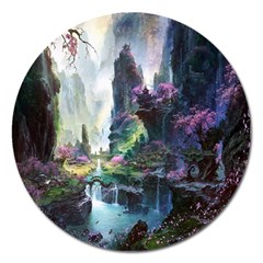 Fantastic World Fantasy Painting Magnet 5  (round) by BangZart