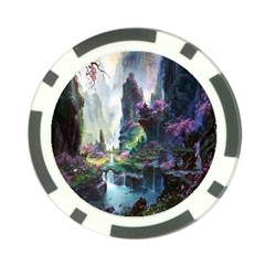 Fantastic World Fantasy Painting Poker Chip Card Guard (10 Pack) by BangZart