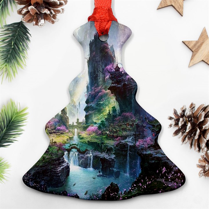 Fantastic World Fantasy Painting Christmas Tree Ornament (Two Sides)