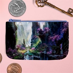 Fantastic World Fantasy Painting Large Coin Purse by BangZart