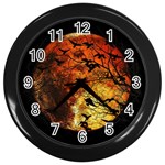 Mars Wall Clocks (Black) Front