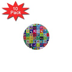 Exquisite Icons Collection Vector 1  Mini Magnet (10 Pack)  by BangZart