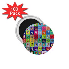 Exquisite Icons Collection Vector 1 75  Magnets (100 Pack)  by BangZart