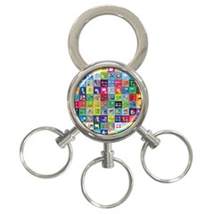 Exquisite Icons Collection Vector 3-ring Key Chains by BangZart