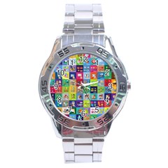 Exquisite Icons Collection Vector Stainless Steel Analogue Watch by BangZart