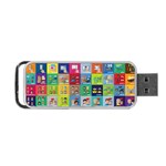 Exquisite Icons Collection Vector Portable USB Flash (One Side) Front