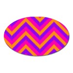 Chevron Oval Magnet Front