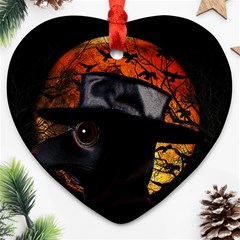 Bird-man  Ornament (heart) by Valentinaart