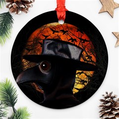 Bird-man  Round Ornament (two Sides) by Valentinaart