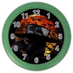 Bird-man  Color Wall Clocks by Valentinaart