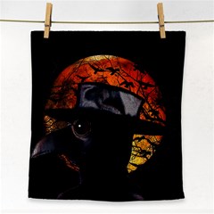 Bird-man  Face Towel by Valentinaart