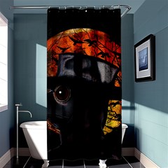 Bird-man  Shower Curtain 36  X 72  (stall)  by Valentinaart