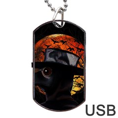 Bird-man  Dog Tag Usb Flash (one Side) by Valentinaart