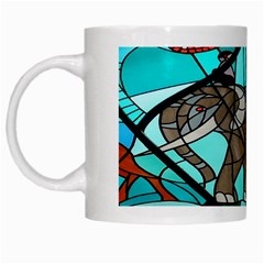 Elephant Stained Glass White Mugs by BangZart