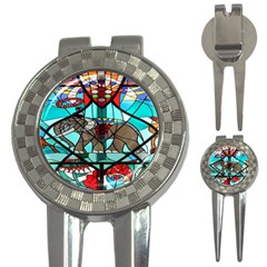 Elephant Stained Glass 3-in-1 Golf Divots by BangZart