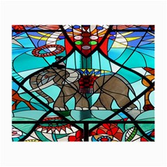 Elephant Stained Glass Small Glasses Cloth by BangZart