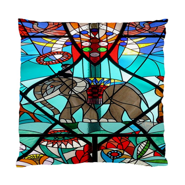 Elephant Stained Glass Standard Cushion Case (One Side)