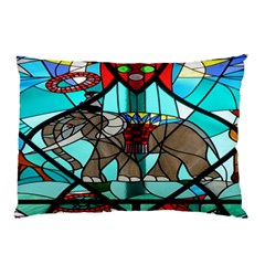 Elephant Stained Glass Pillow Case by BangZart