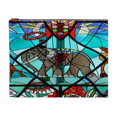 Elephant Stained Glass Cosmetic Bag (xl) by BangZart