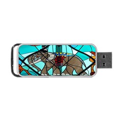 Elephant Stained Glass Portable Usb Flash (two Sides) by BangZart