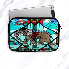 Elephant Stained Glass Apple Ipad Mini Zipper Cases by BangZart