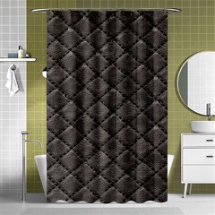 Seamless Leather Texture Pattern Shower Curtain 48  X 72  (small) 