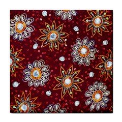 India Traditional Fabric Tile Coasters by BangZart