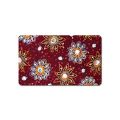 India Traditional Fabric Magnet (name Card) by BangZart