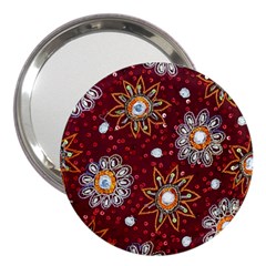 India Traditional Fabric 3  Handbag Mirrors by BangZart