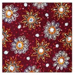 India Traditional Fabric Large Satin Scarf (Square) Front