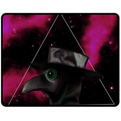 Bird-man  Fleece Blanket (medium) 