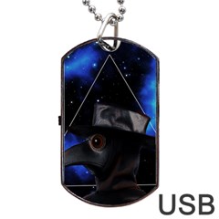 Bird-man  Dog Tag Usb Flash (one Side) by Valentinaart