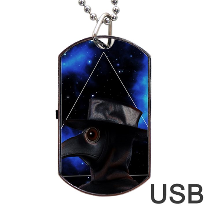 Bird-man  Dog Tag USB Flash (One Side)