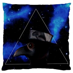 Bird-man  Large Flano Cushion Case (one Side) by Valentinaart