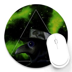 Bird-man  Round Mousepads by Valentinaart