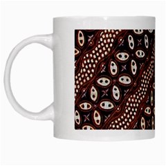 Art Traditional Batik Pattern White Mugs by BangZart