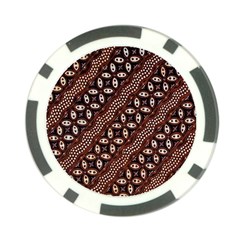 Art Traditional Batik Pattern Poker Chip Card Guard (10 Pack) by BangZart