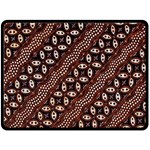 Art Traditional Batik Pattern Fleece Blanket (Large)  80 x60  Blanket Front