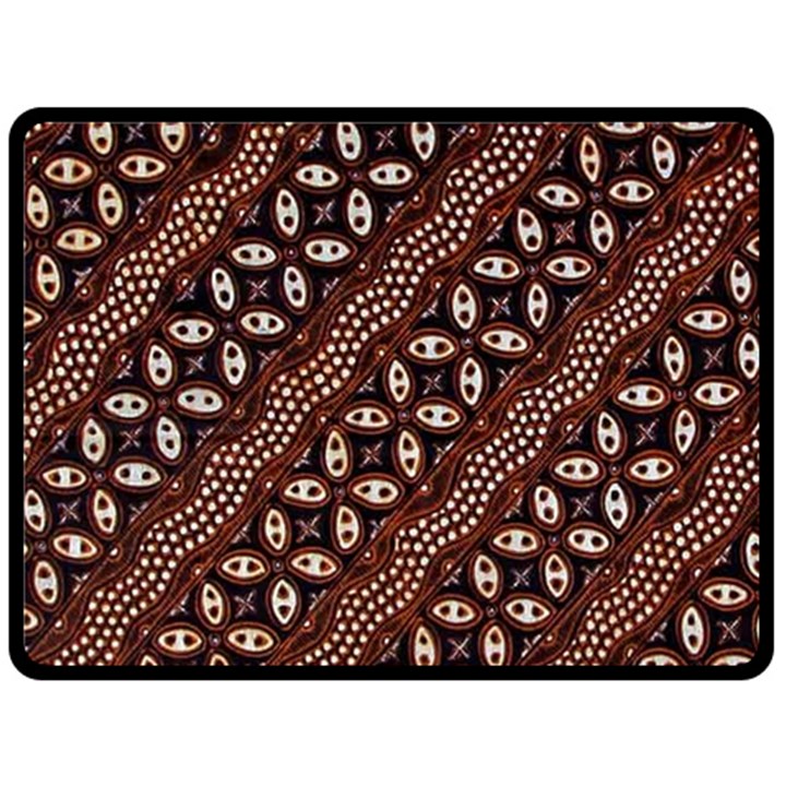 Art Traditional Batik Pattern Fleece Blanket (Large) 