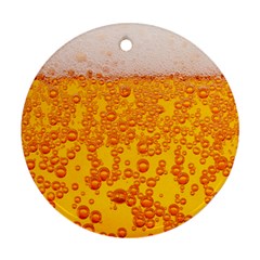 Beer Alcohol Drink Drinks Round Ornament (two Sides) by BangZart