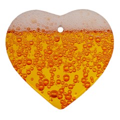 Beer Alcohol Drink Drinks Heart Ornament (two Sides)