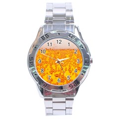 Beer Alcohol Drink Drinks Stainless Steel Analogue Watch by BangZart