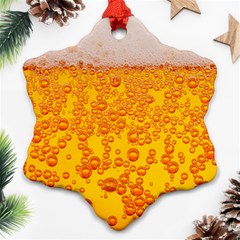 Beer Alcohol Drink Drinks Ornament (snowflake) by BangZart