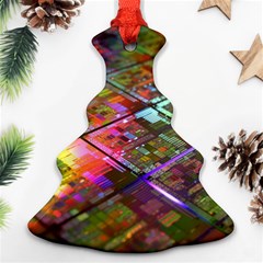 Technology Circuit Computer Ornament (christmas Tree) 