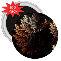 Fractalius Abstract Forests Fractal Fractals 3  Magnets (100 Pack)