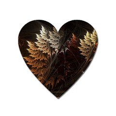 Fractalius Abstract Forests Fractal Fractals Heart Magnet by BangZart