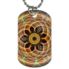 Mixed Chaos Flower Colorful Fractal Dog Tag (two Sides) by BangZart