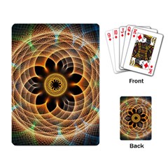 Mixed Chaos Flower Colorful Fractal Playing Card by BangZart