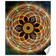 Mixed Chaos Flower Colorful Fractal Canvas 8  X 10  by BangZart