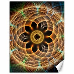 Mixed Chaos Flower Colorful Fractal Canvas 12  X 16   by BangZart